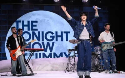 BTS’ Jin Transforms ‘Tonight Show’ Stage Into a Giant Bed & Takes Over Jimmy Fallon’s Desk: Exclusive Photos