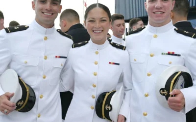 Blue Angels Fly High: USNA Graduates Become Officers as Weather Grounds Demonstration