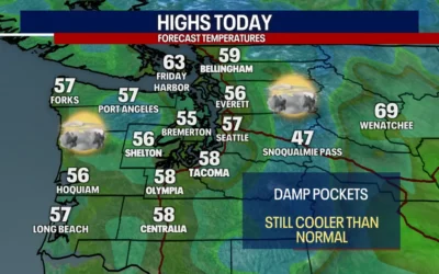 Seattle Weather Update: Cool Showers and Thunderstorms Ahead