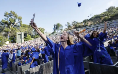 Palisades Charter High School Graduates at the Hollywood Bowl Amid Wildfire Devastation