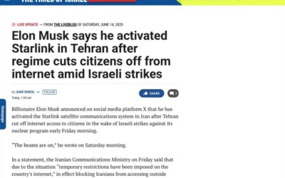 Starlink Activated in Iran Amid Internet Shutdown