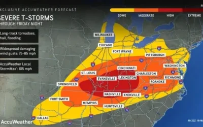 Severe Thunderstorm Warning Issued as Strong Storms Approach Chicago